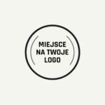 Bezowe i Czarne Proste i Okrągłe Klinika Zdrowia Logo